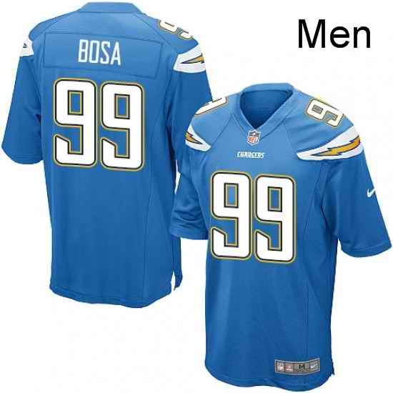 Men Nike Los Angeles Chargers 99 Joey Bosa Game Electric Blue Alternate NFL Jersey